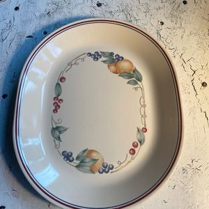 1 Corelle Abundance Serving Platter 12”x10”